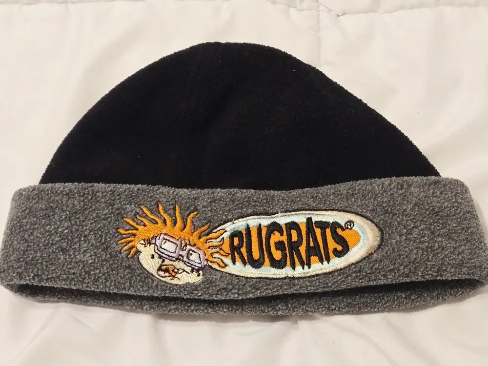 Vtg 1999 Viacom Rugrats Chuckie Beanie OS Retro Nickelodeon Winter Hat Y2k